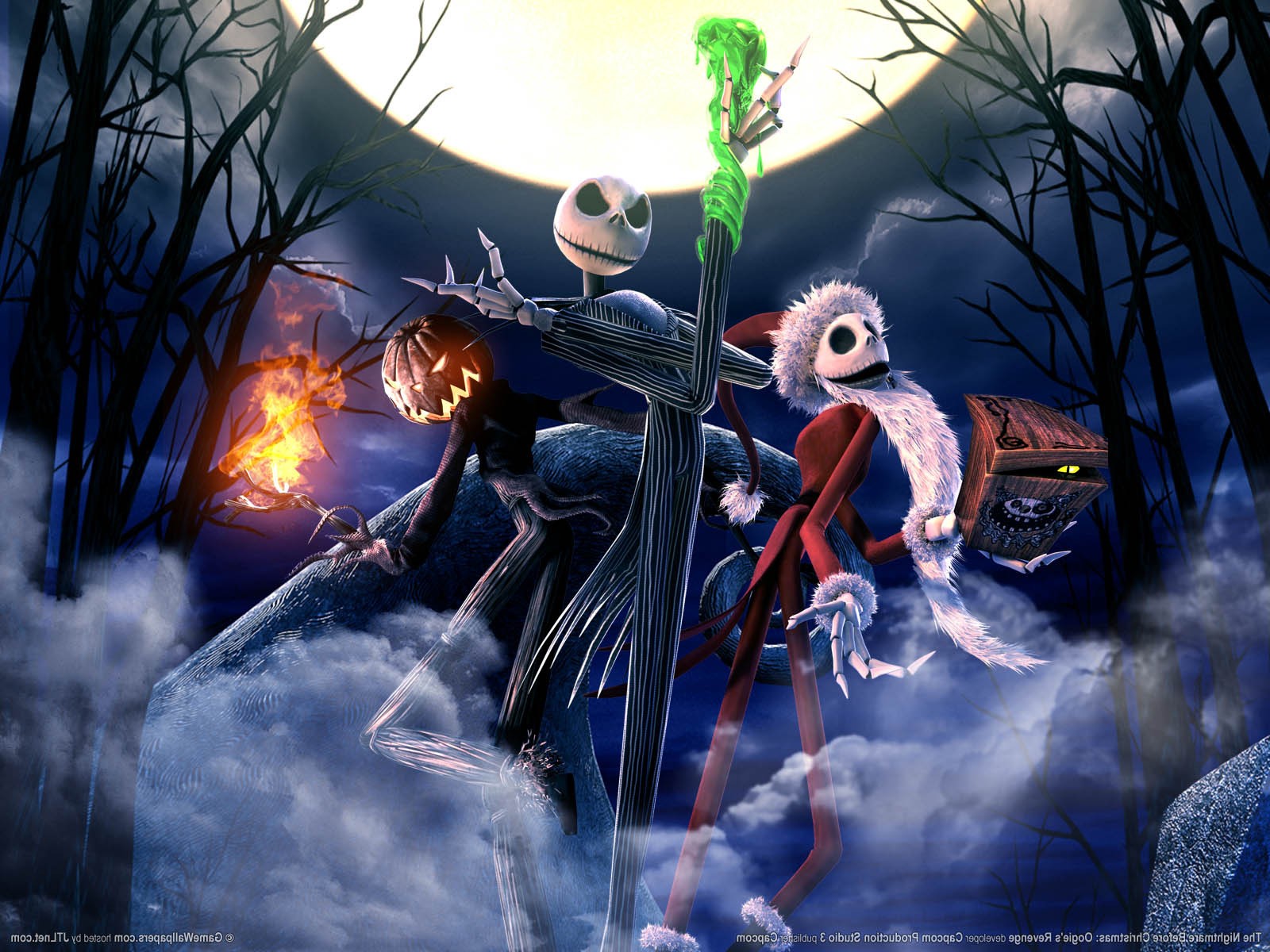 Jack Skellington e Zero luna, 1600x1200 HD, Laptop