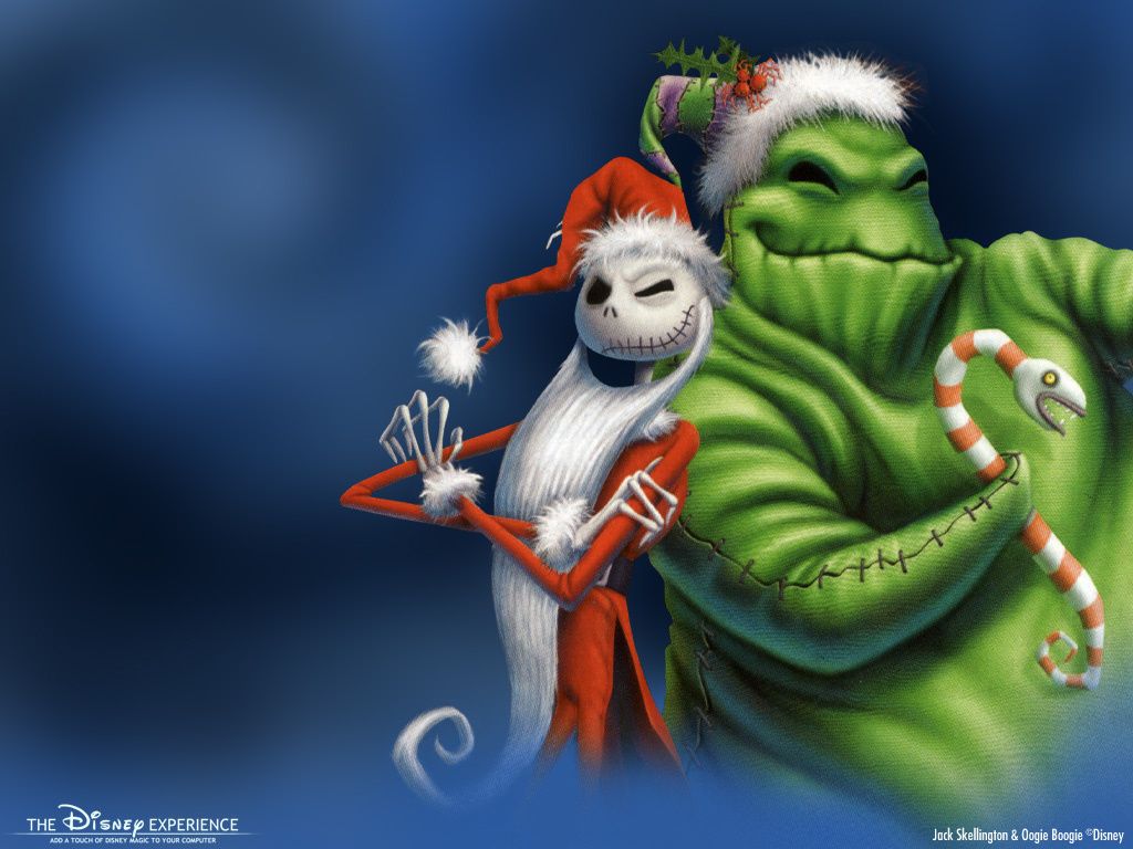 Jack Skellington e Oogie Boogie natalizi, 1024x768 HD, PC Desktop