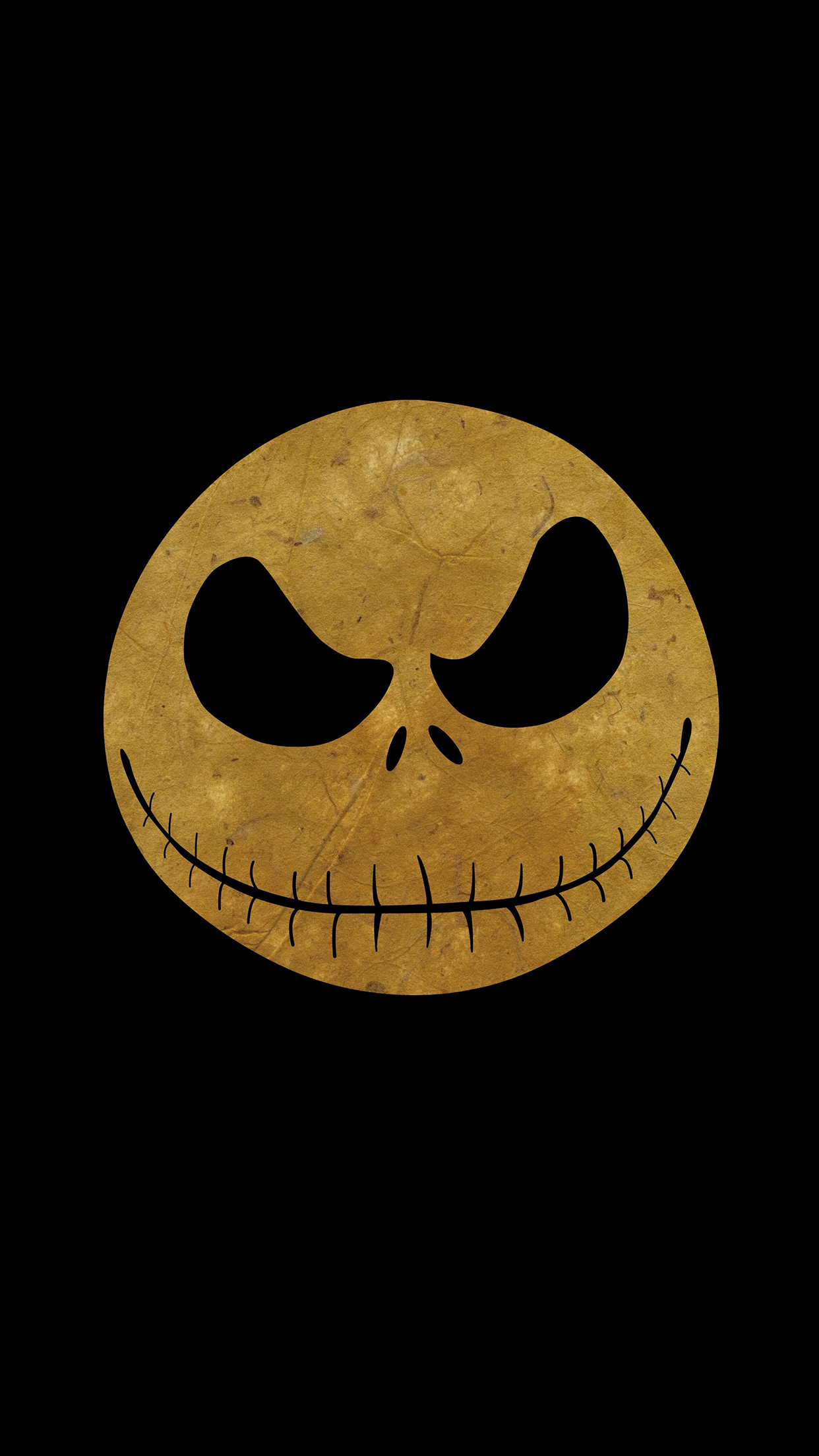 Jack Skellington faccia dorata, 1242x2208 Full HD Verticale, iPhone