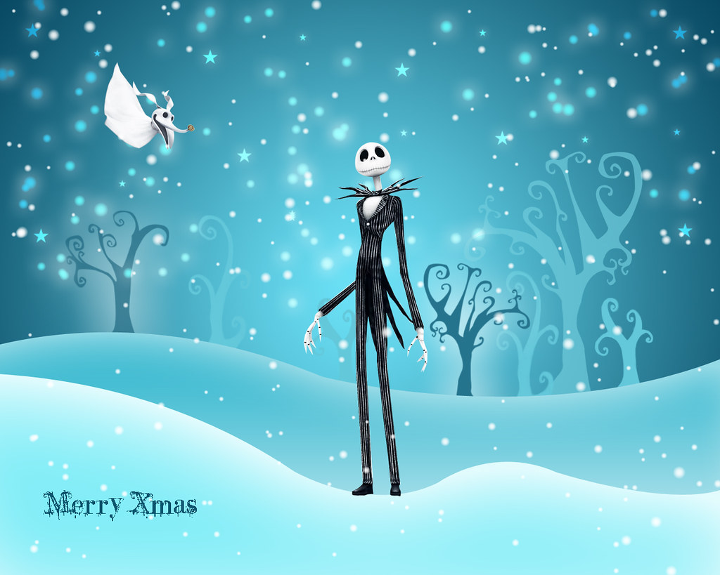 Jack Skellington neve notturna, 1024x819 HD, Desktop
