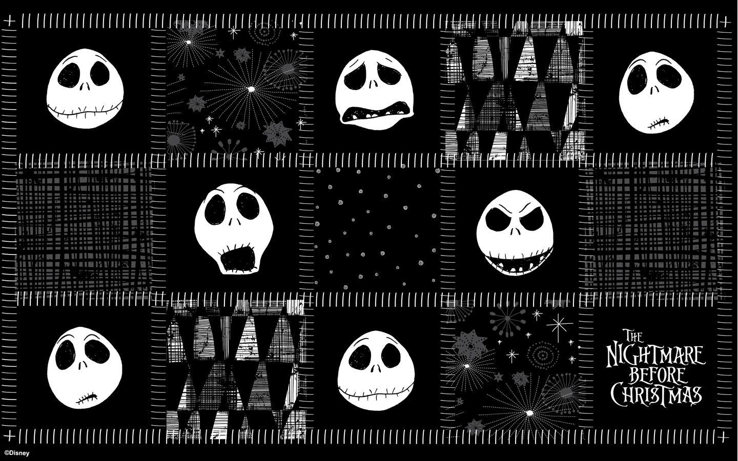 Jack Skellington espressioni, Nightmare Before Christmas, 1440x900 720p, Laptop
