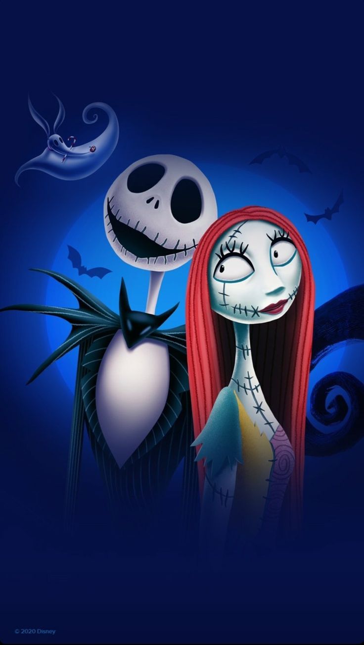 Jack e Sally, Nightmare Before Christmas, 736x1303 Verticale, Telefono