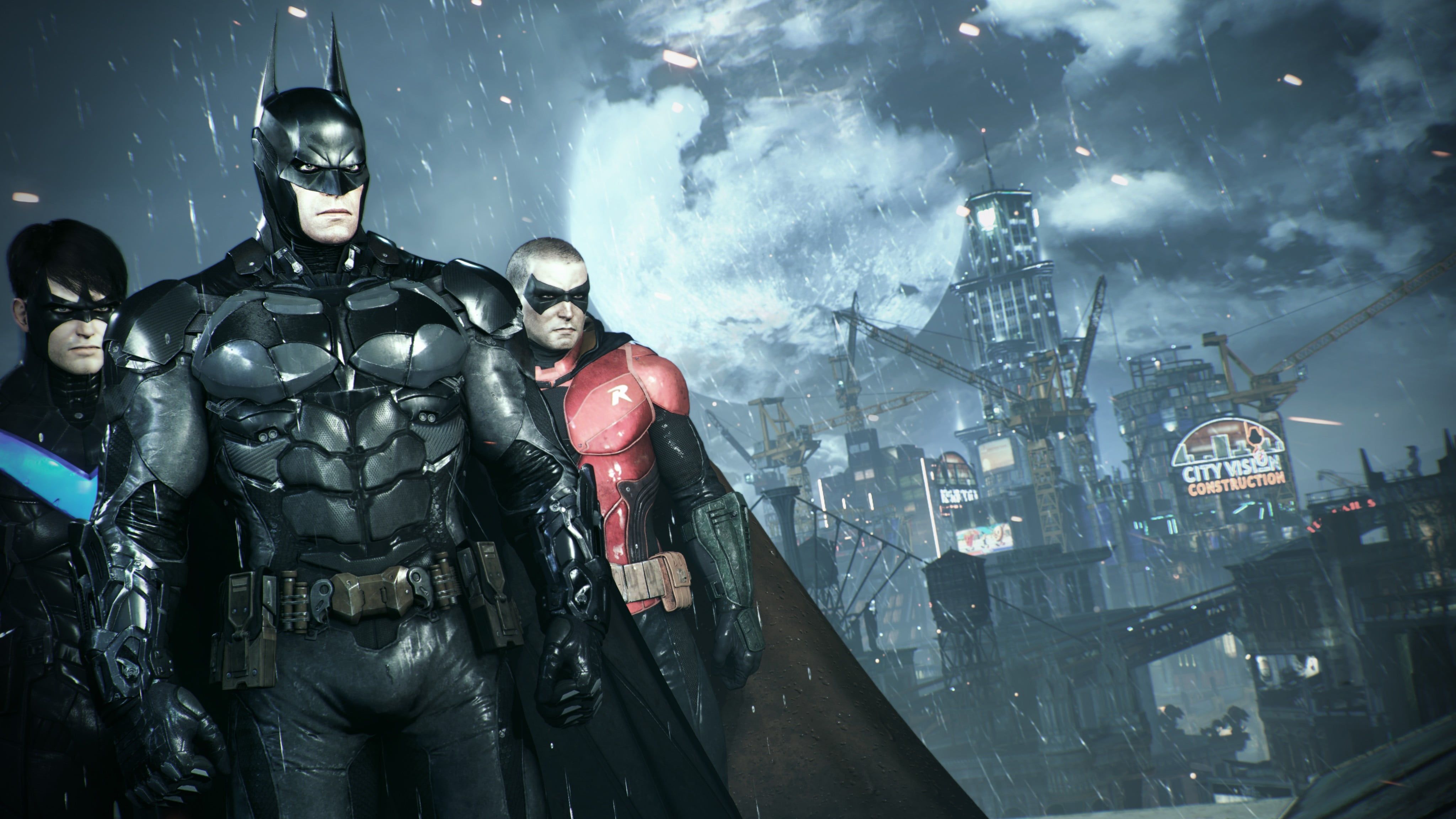 Batman e Robin Arkham Knight, 4096x2304 Ultra HD, Monitor 4K