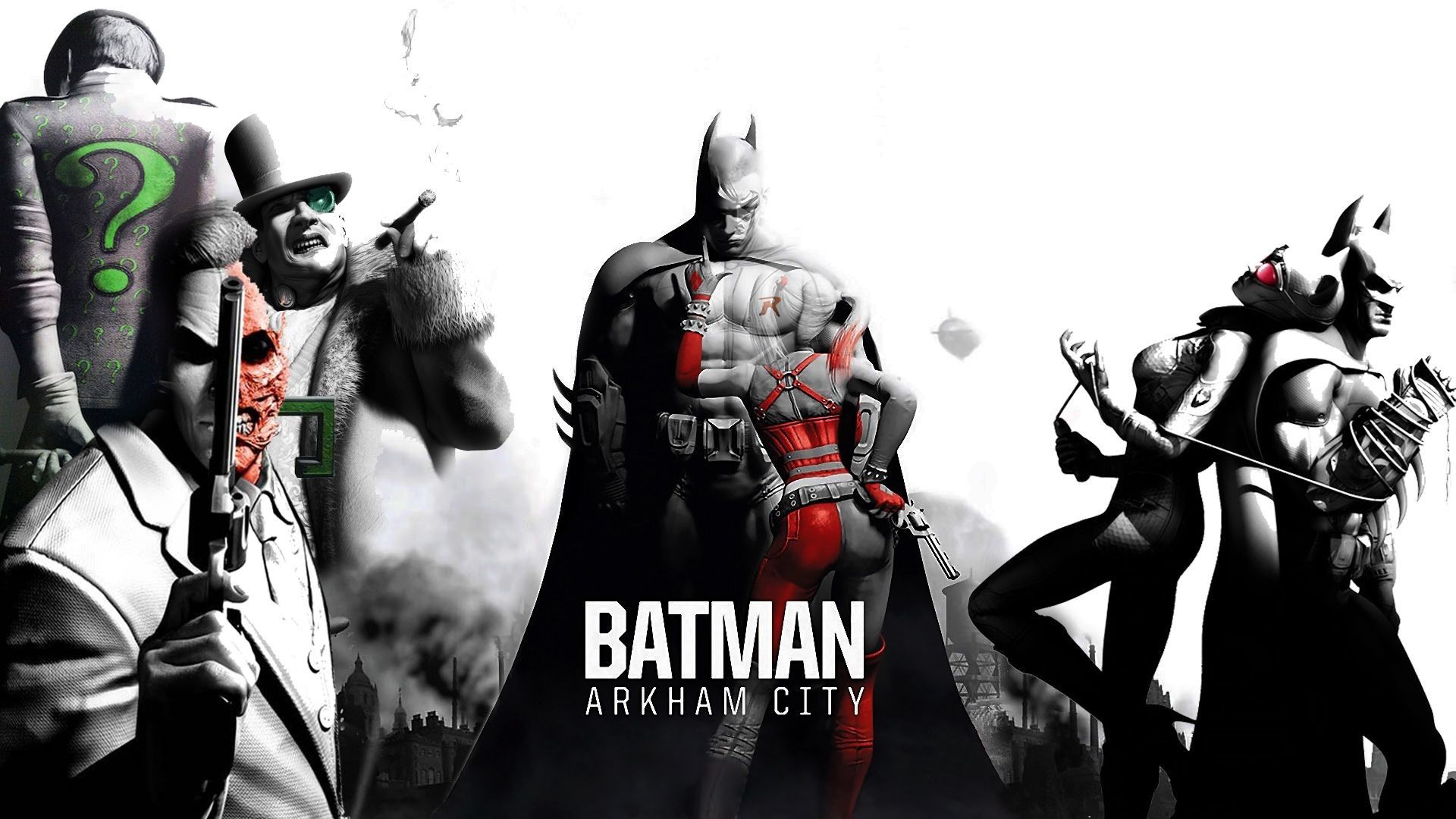 Batman Arkham City personaggi, 1920x1080 Full HD, Laptop