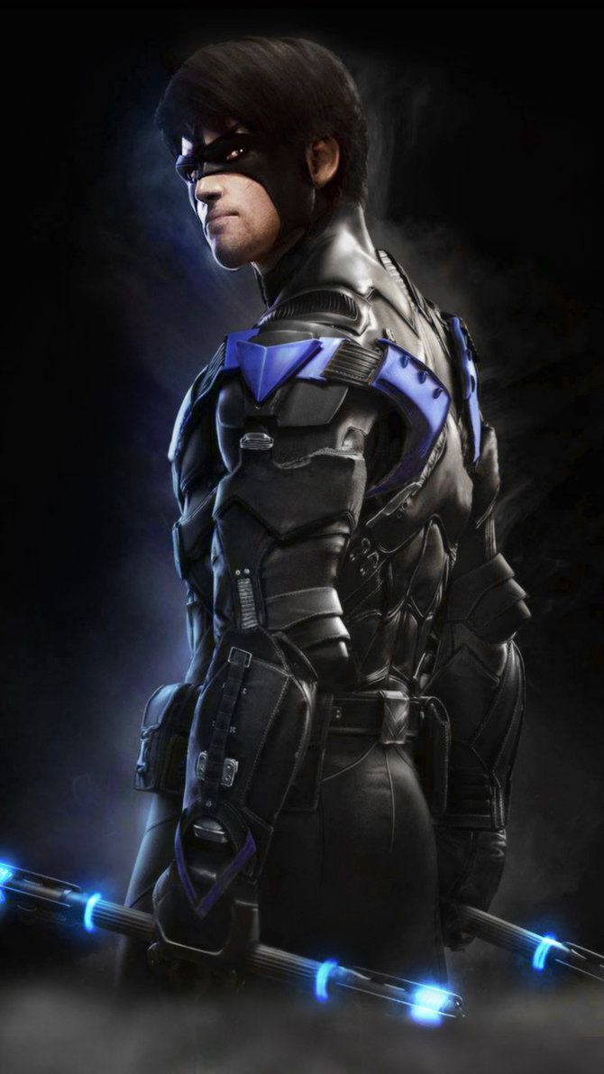 Nightwing Batman Arkham Knight, 670x1191 Verticale, OnePlus