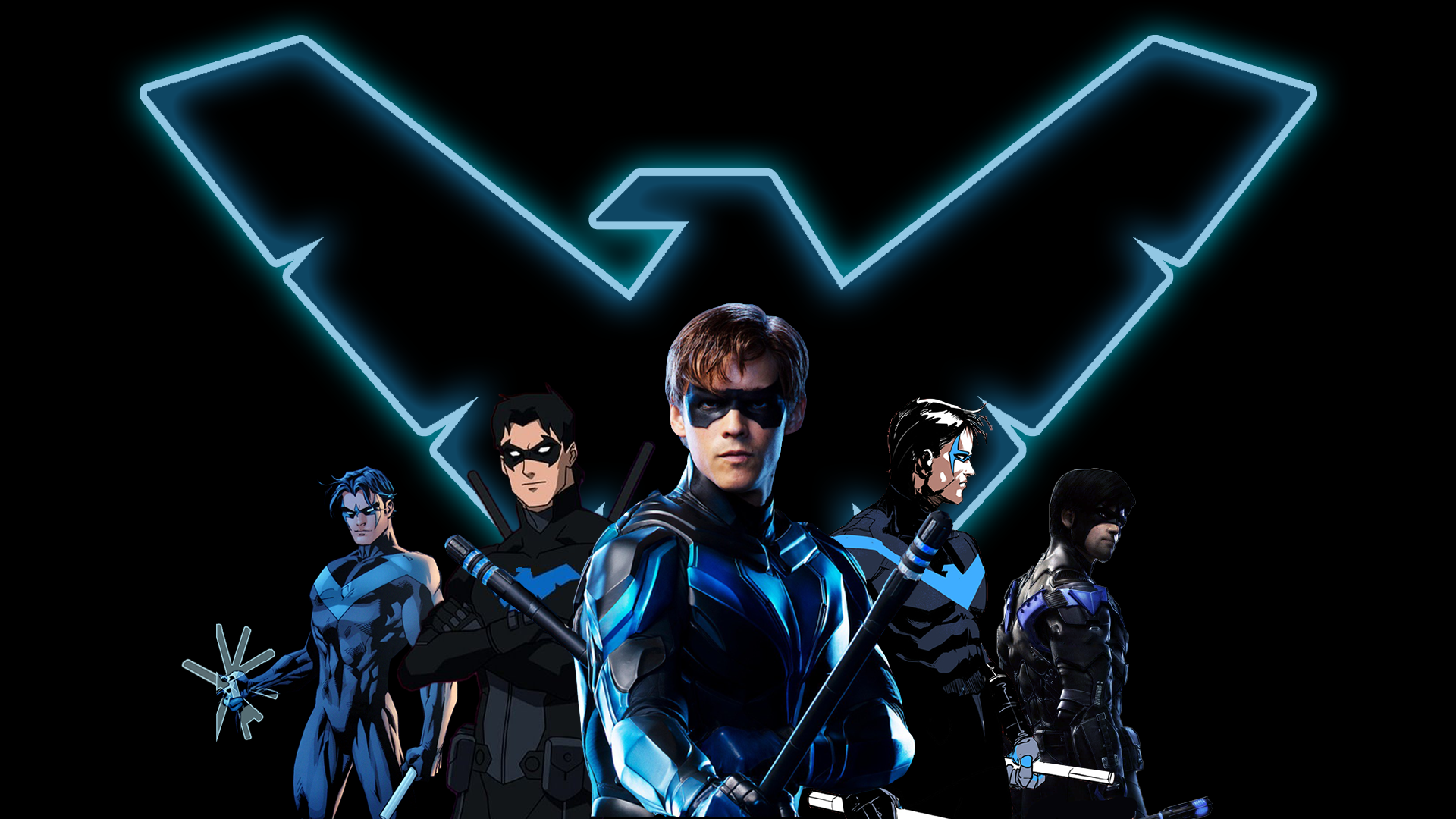 Nightwing Arkham Knight versioni multiple, 1920x1080 1080p, Laptop