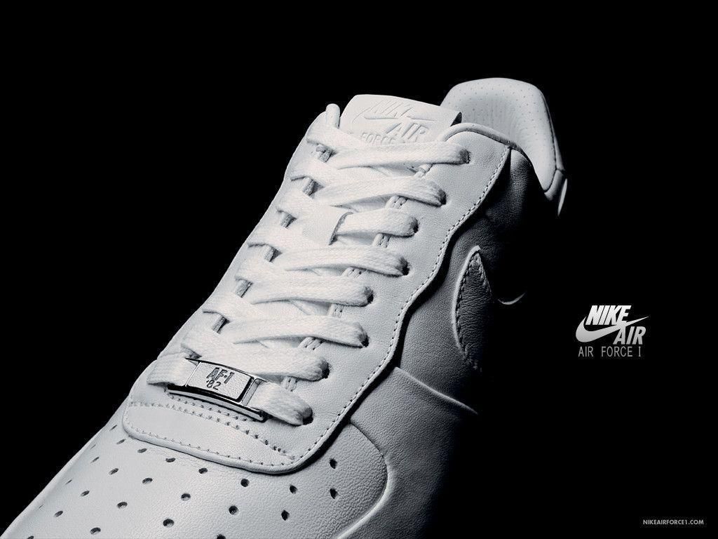 Sneaker Nike Air Force 1 bianca, swoosh, 1024x768 HD, PC