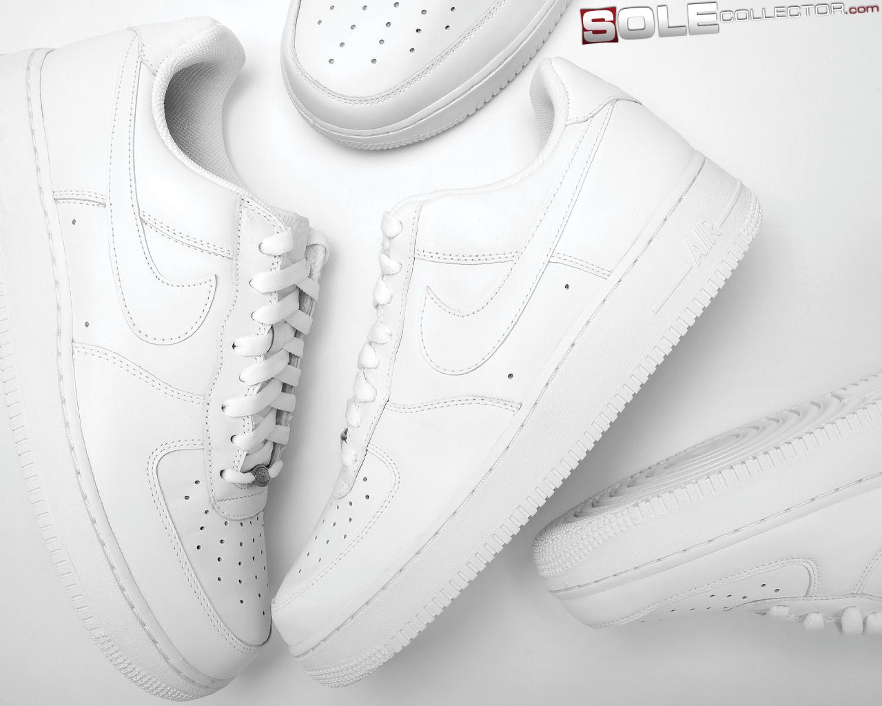 Nike Air Force 1 bianche, swoosh, 1280x1024 720p, PC
