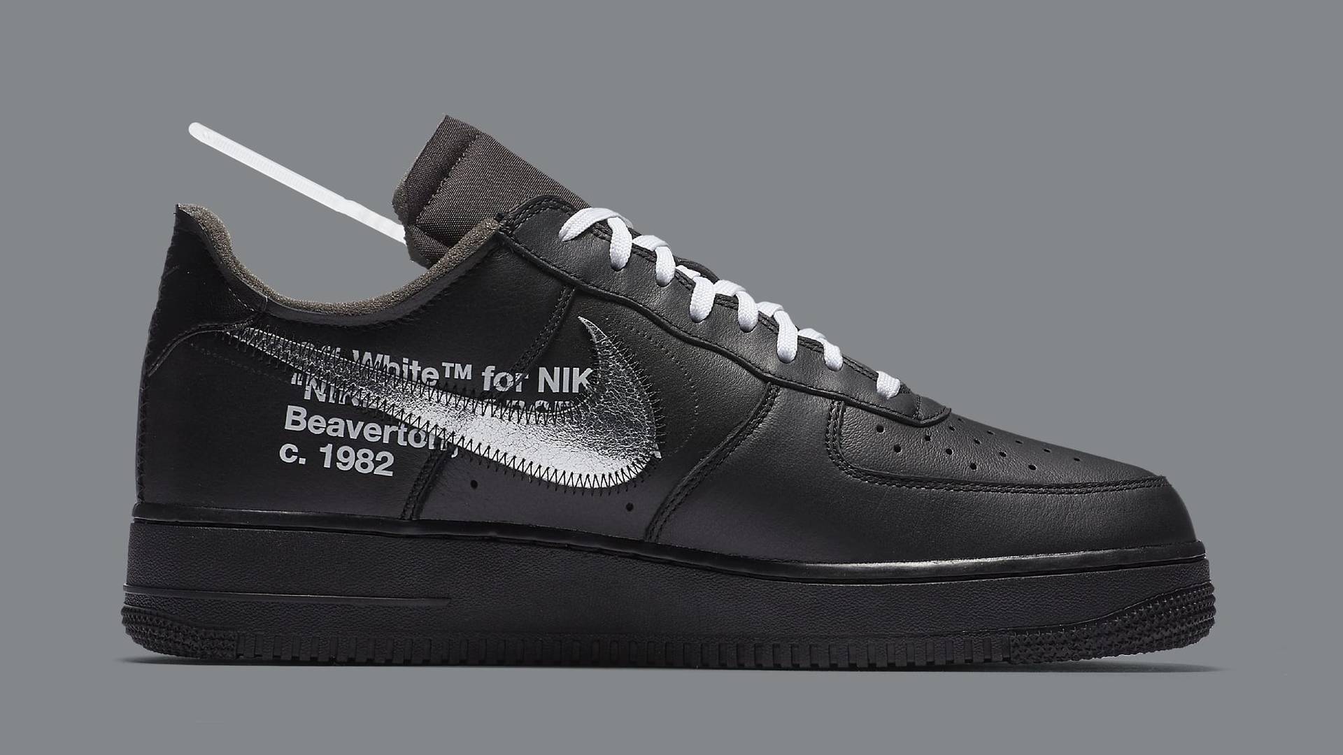Off-White Nike Air Force 1 nere, 1920x1080 1080p, PC Desktop