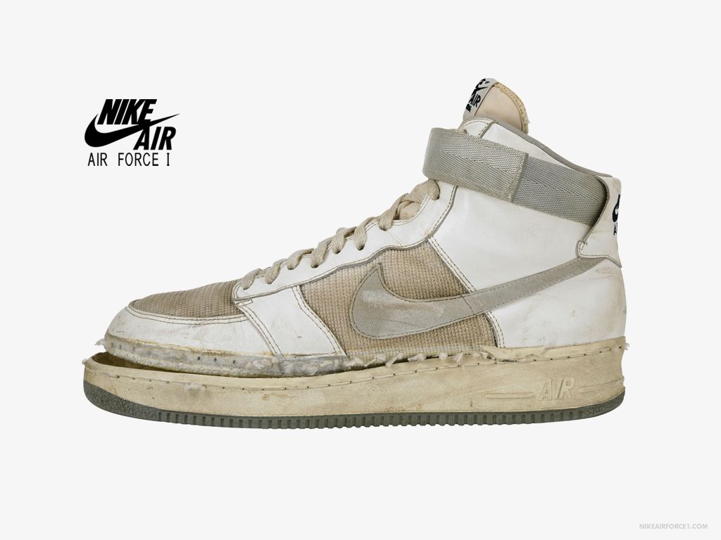 Illustrazione sneaker Nike Air Force 1, 1600x900 HD, Laptop