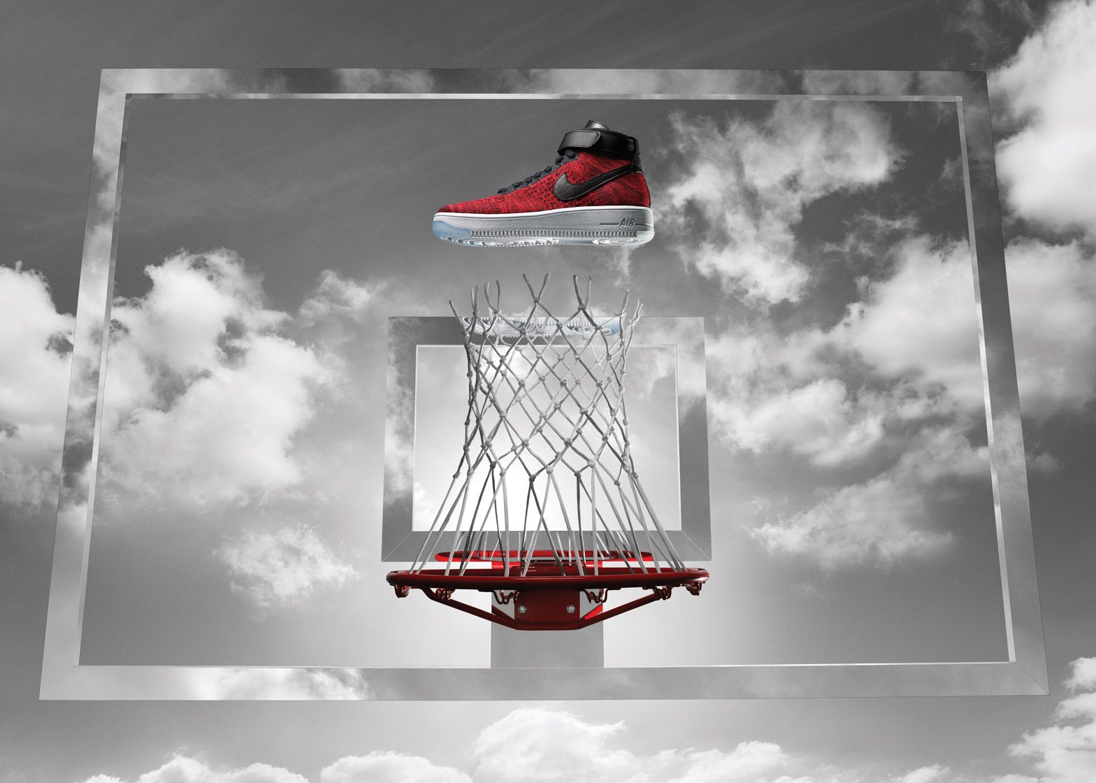 Nike Air Force 1 rossa canestro, 1568x1120 HD, Notebook Gaming