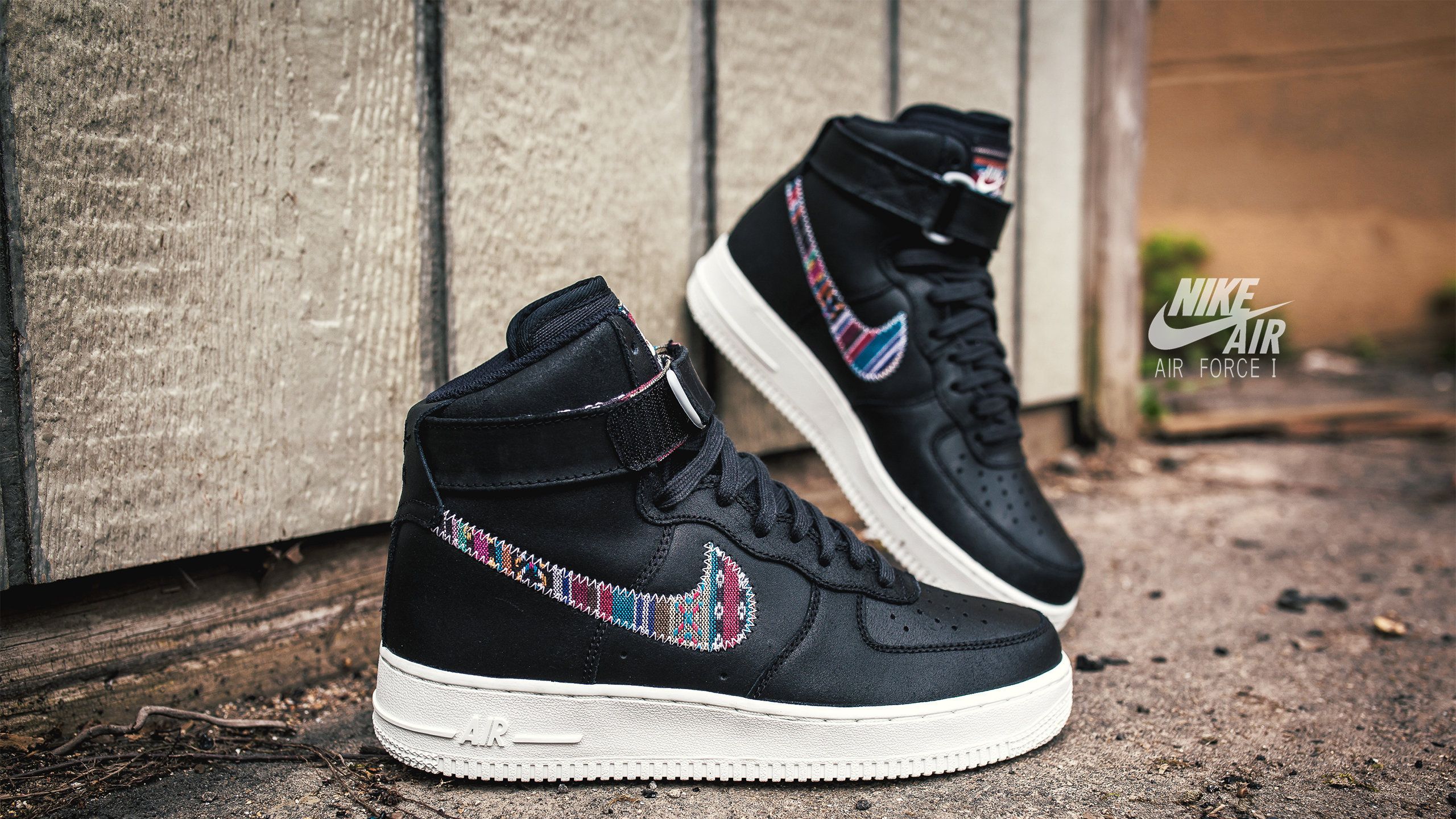 Nike Air Force 1 Off-White nera, Virgil Abloh, 1600x900 HD Ready, PC
