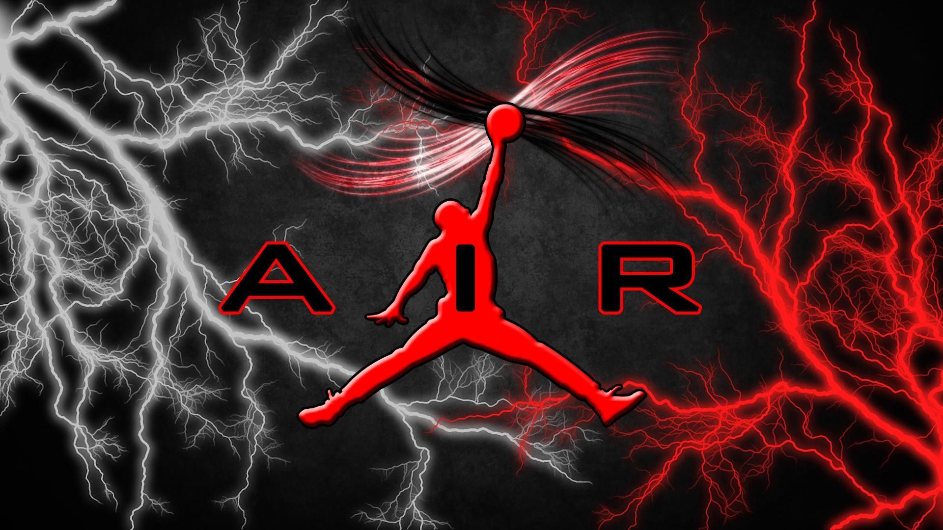 Logo Air Jordan fulmini, 1920x1080 Full HD, Laptop