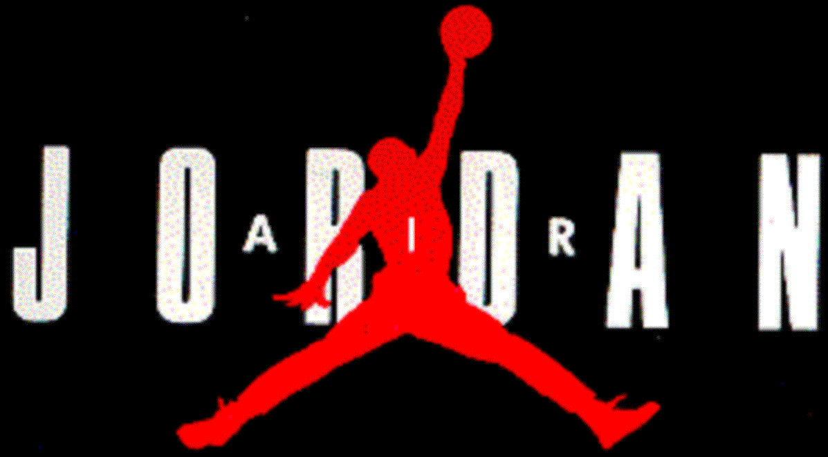 Logo Air Jordan rosso nero, 1197x662 HD, PC