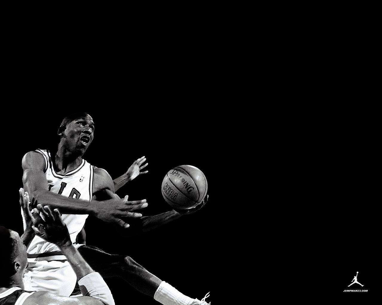 Giocatore basket bianco e nero, logo Jordan, 1280x1024 HD, Desktop