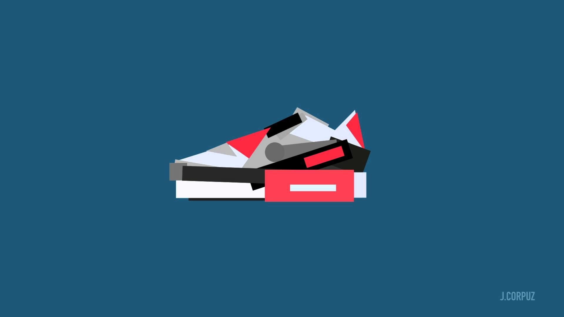 Sneaker Nike Air Max stilizzata, 1920x1080 Full HD 1080p, PC