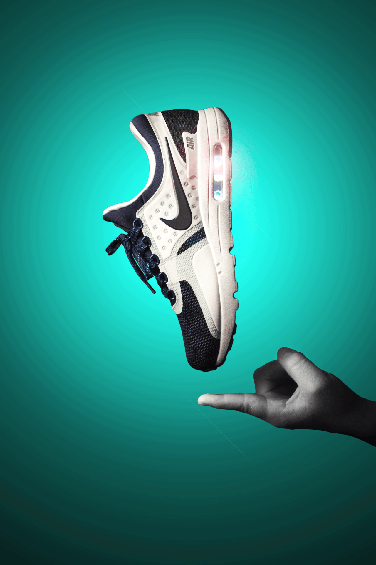 Scarpa Nike Air Max sospesa, 1280x1920 Full HD Verticale, iPhone