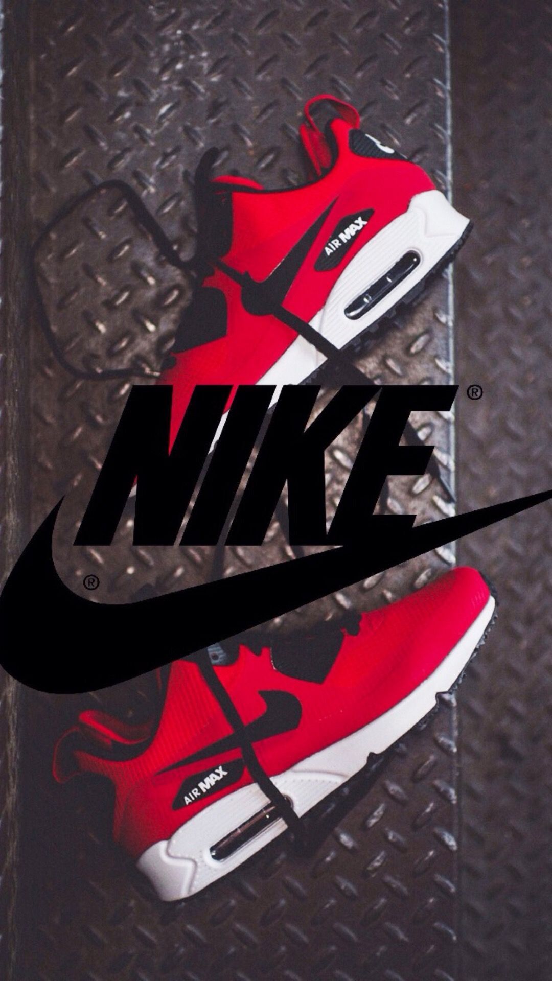 Scarpa Nike Air Max rossa, 1080x1920 Verticale, Telefono