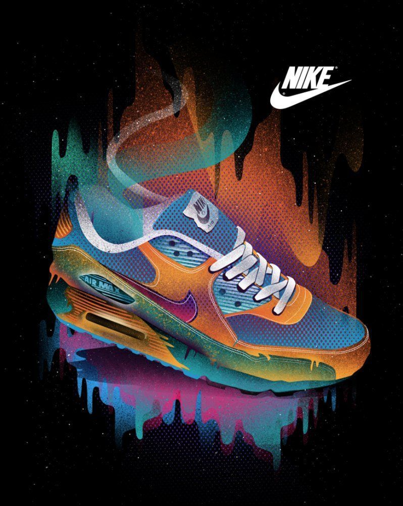 Scarpa Nike Air Max colorata, swoosh, 798x1001 Full HD Verticale, iPhone