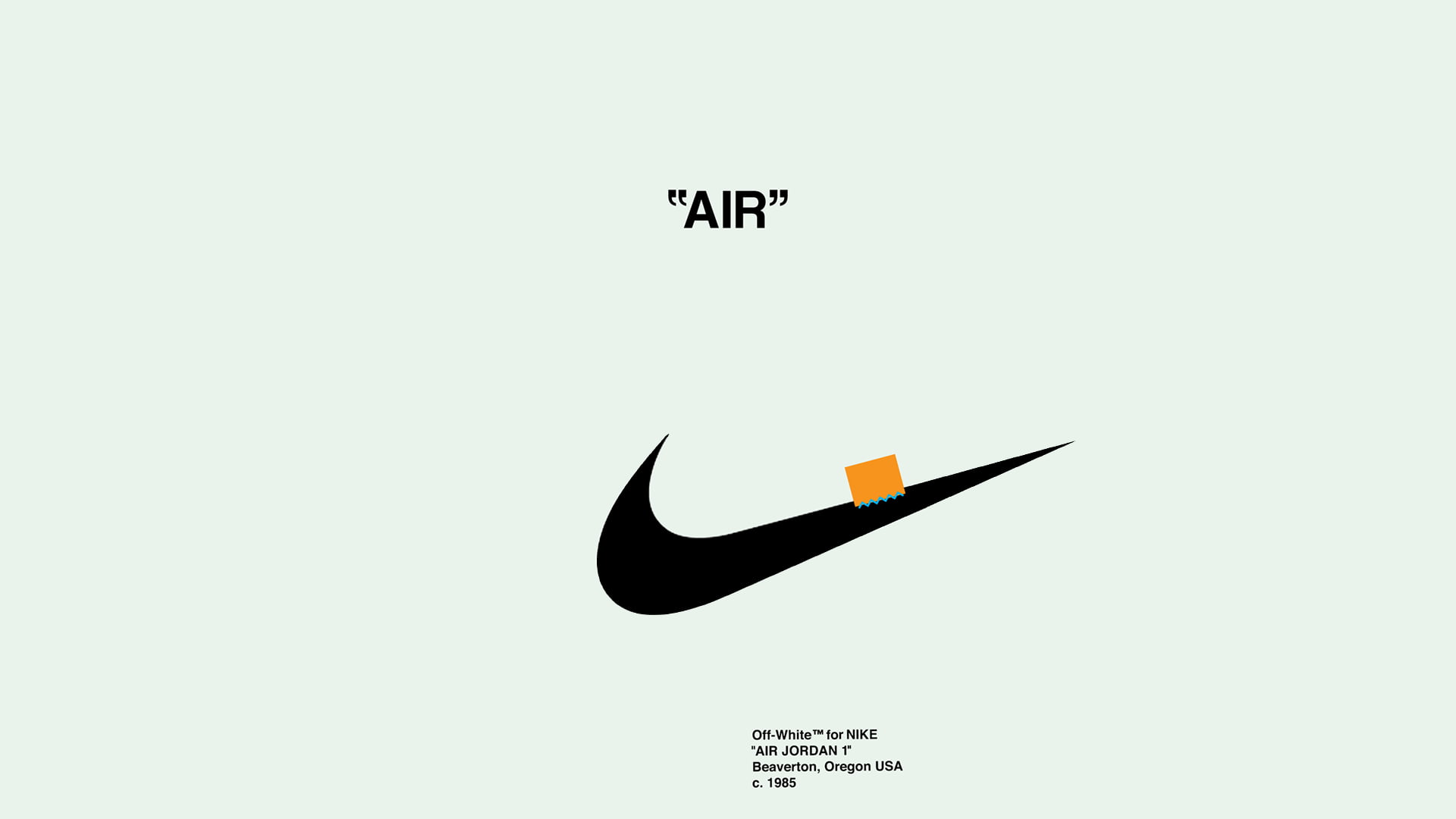 Logo Nike Air minimalista, 1920x1080 Full HD 1080p, Laptop