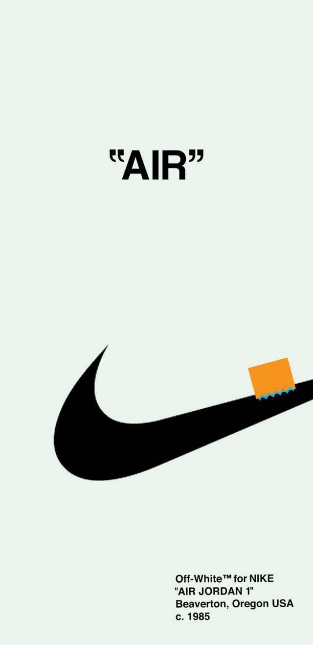 Logo Nike Off-White Air Jordan, streetwear di lusso, 640x1316 Full HD Verticale, iPhone Plus