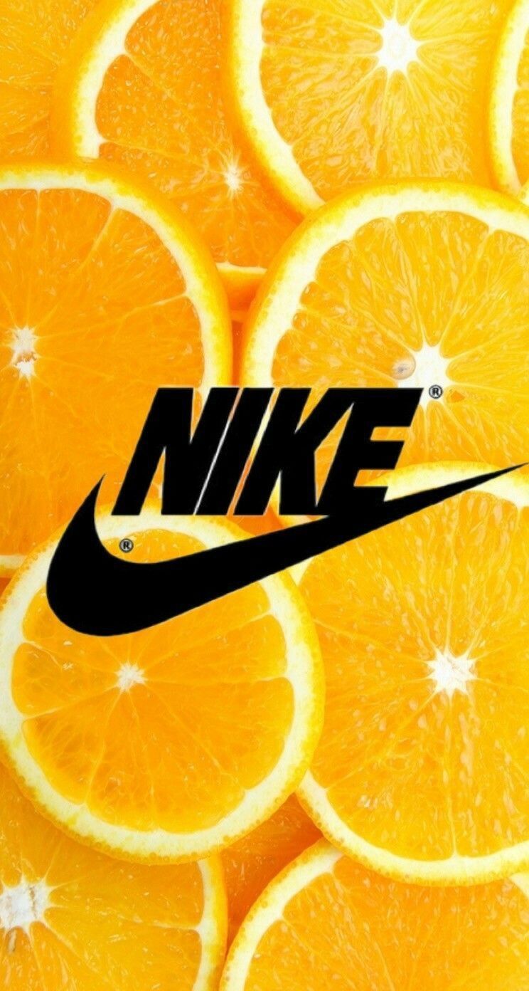 Logo Nike su arance, abbigliamento sportivo, 744x1392 Verticale, iPhone Pro