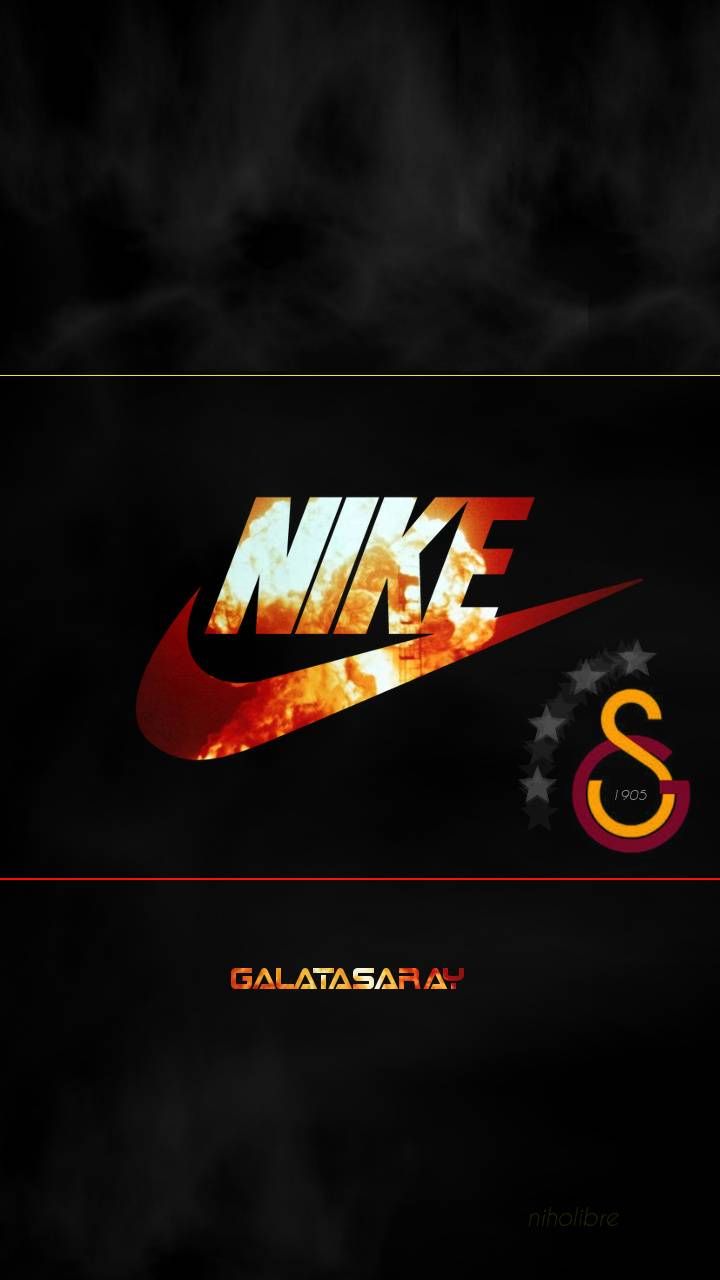 Logo Nike dorato, 1080x1920 Verticale, iPhone Plus