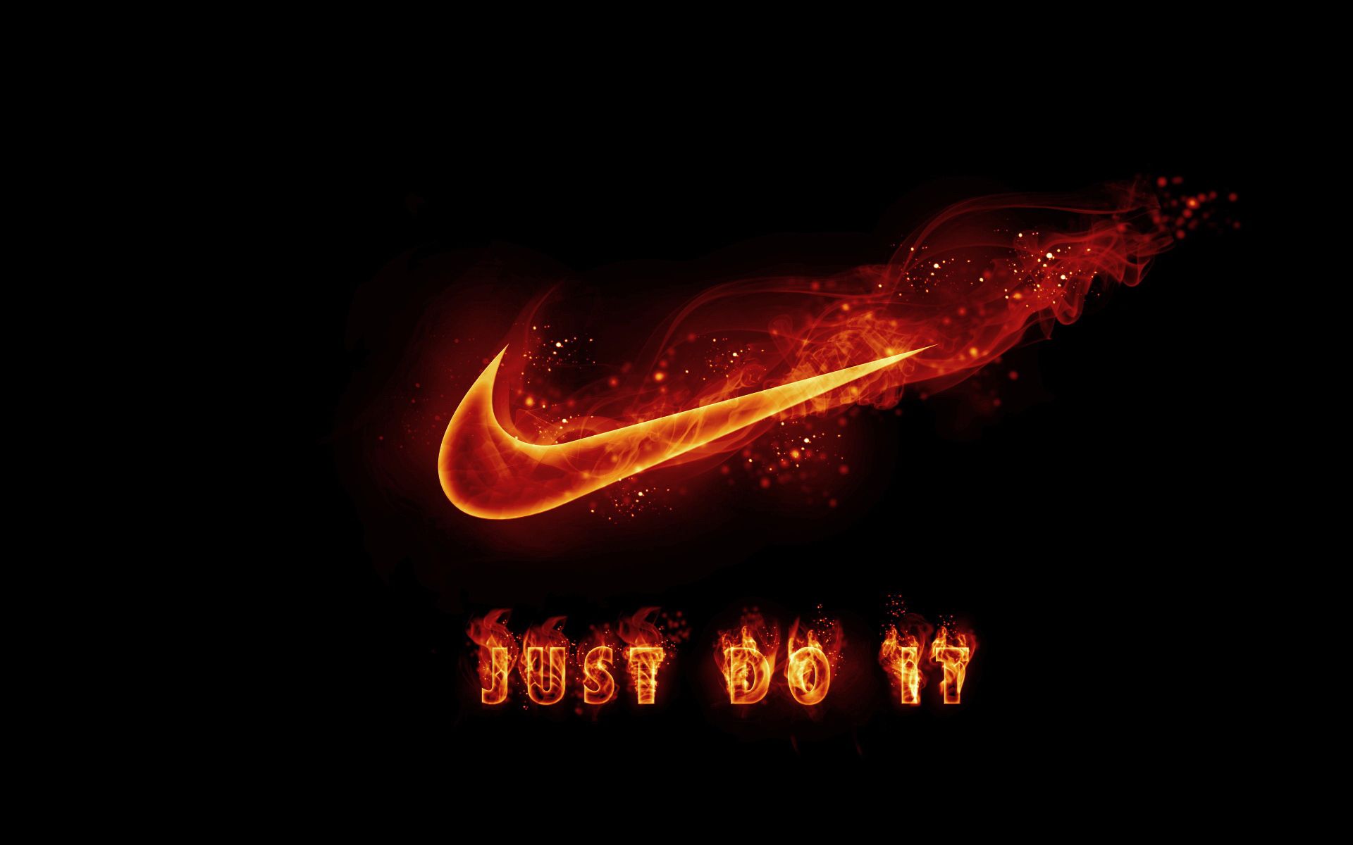 Logo Nike fiamme arancioni, 1920x1200 Full HD+ WUXGA, Laptop