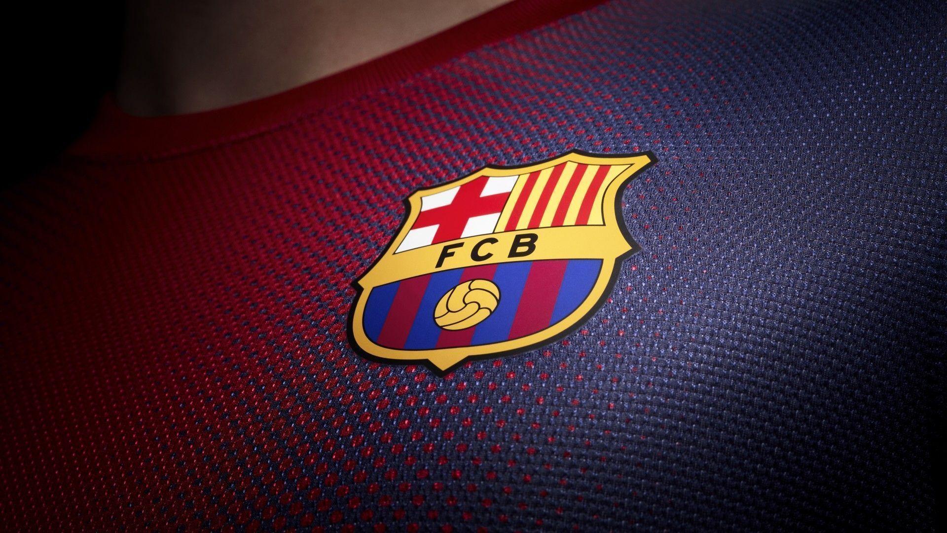 Logo FC Barcelona su maglia, blaugrana, 1920x1080 Full HD 1080p, Desktop