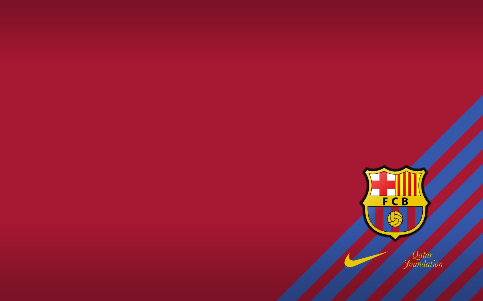 Logo FC Barcelona strisce rosse blu, 1680x1050 HD, PC