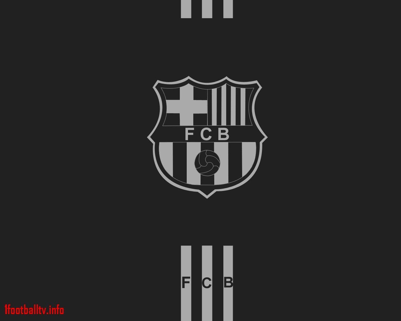 Logo FC Barcelona bianco nero, 1280x1024 720p, PC