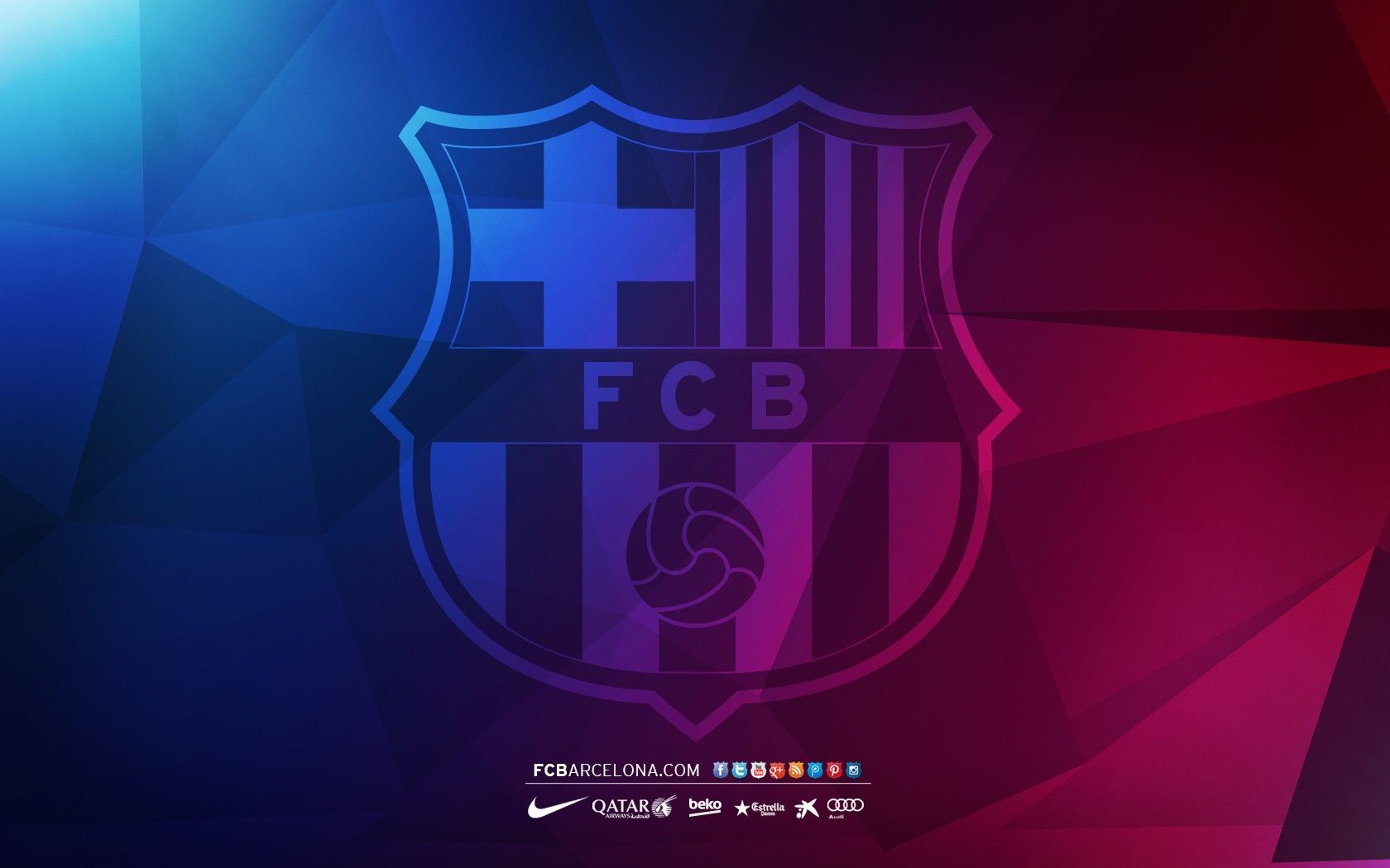 Stemma FC Barcelona blu rosso, 1680x1050 900p, HP Laptop