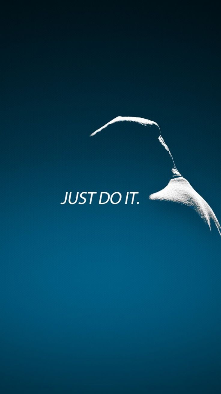 Logo Nike blu minimal, swoosh, 736x1309 Full HD Verticale, iPhone Pro