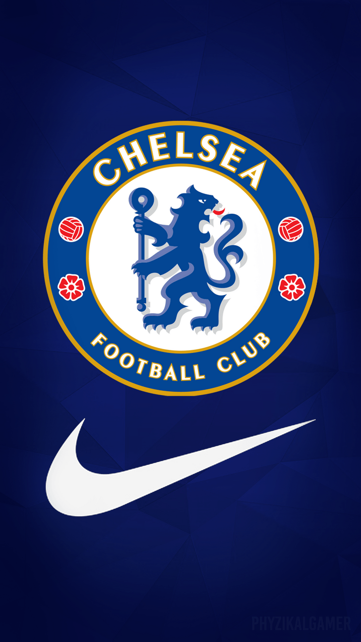 Logo Chelsea FC e Nike, 728x1295 Verticale, iPhone