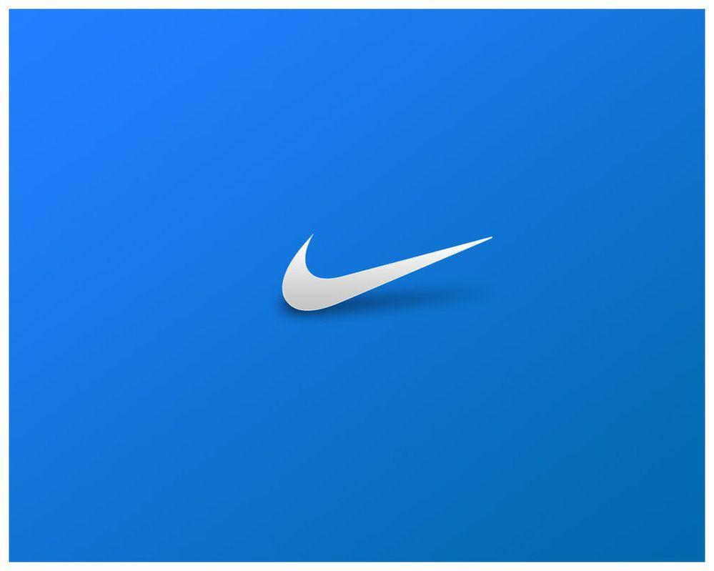 Logo Nike blu luminoso, 1920x1080 Full HD 1080p, PC