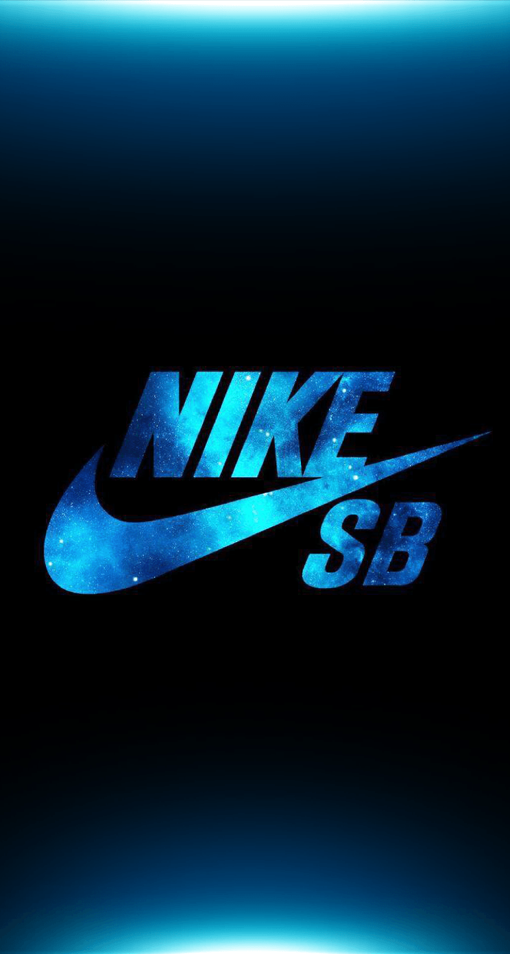 Logo Nike SB blu, abbigliamento sportivo, 744x1392 Verticale, Mobile