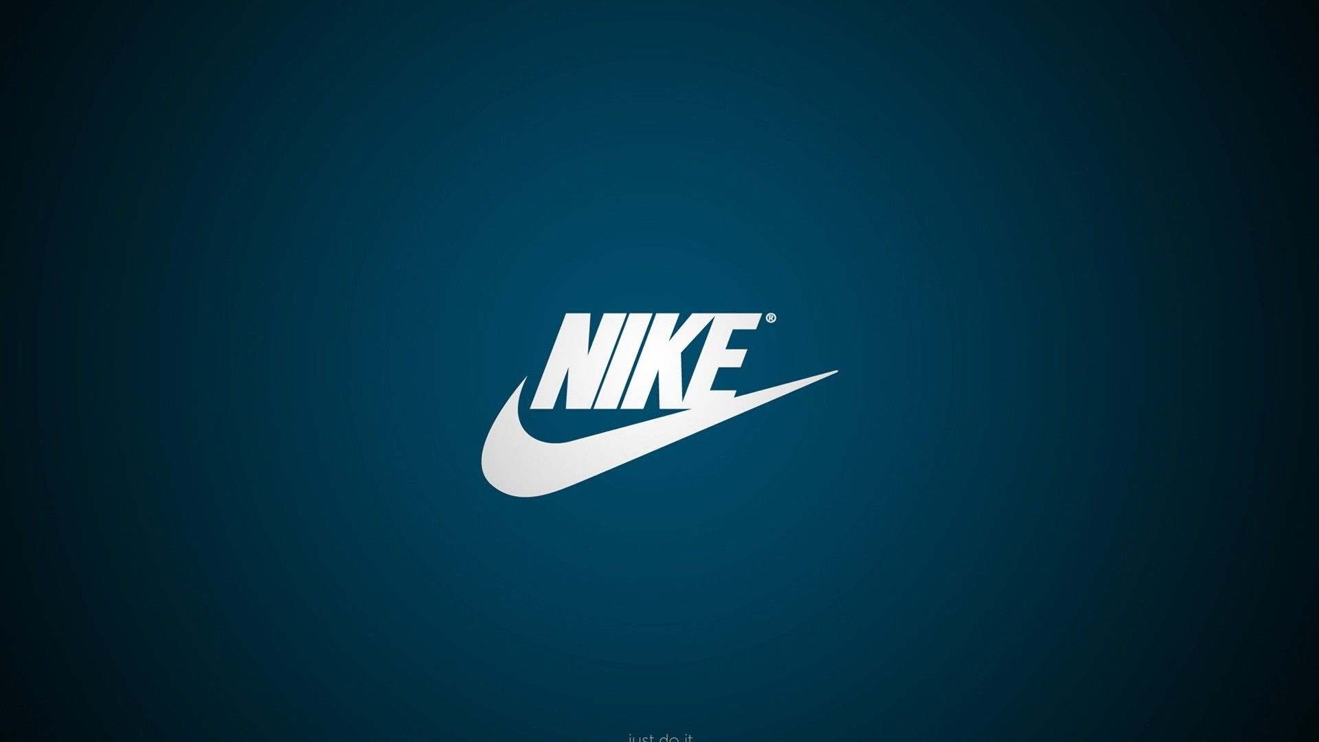 Logo Nike sfondo blu, 1920x1080 Full HD, Laptop
