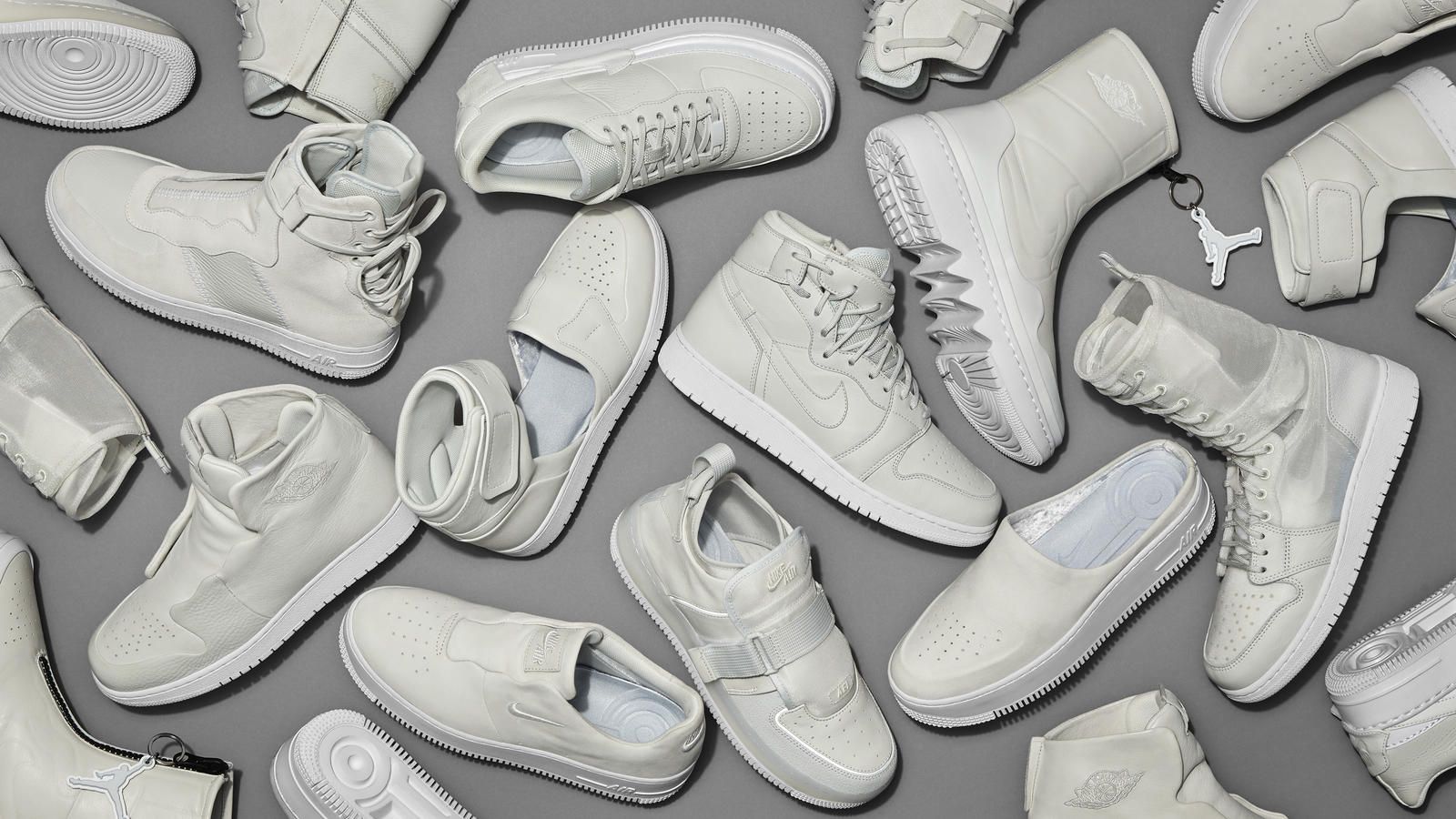 Sneaker Nike Air Force 1 bianche, 1600x900 HD, Desktop