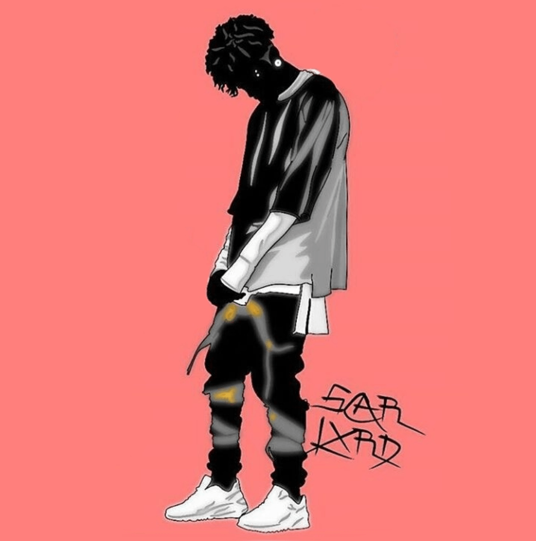 Personaggio cartoon streetwear silhouette, 1062x1072 Full HD Verticale, Smartphone