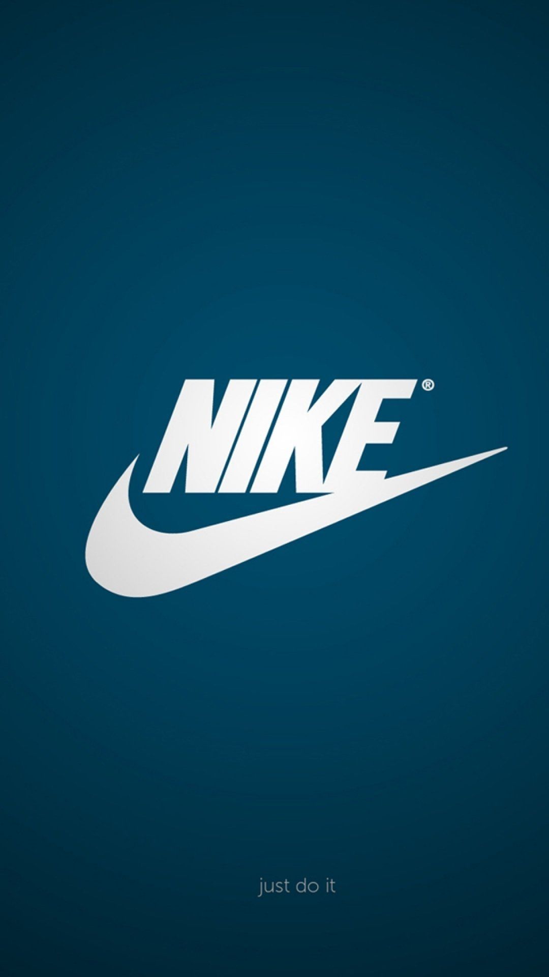 Logo Nike bianco sfondo blu, 1080x1920 Full HD Verticale, Samsung Galaxy