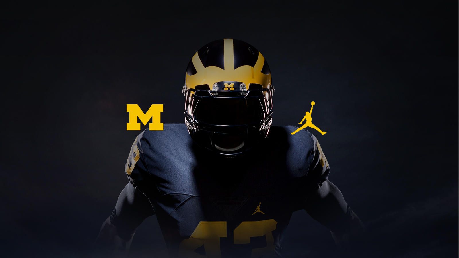 Casco football Michigan Jumpman, 1600x900 HD Ready, Desktop