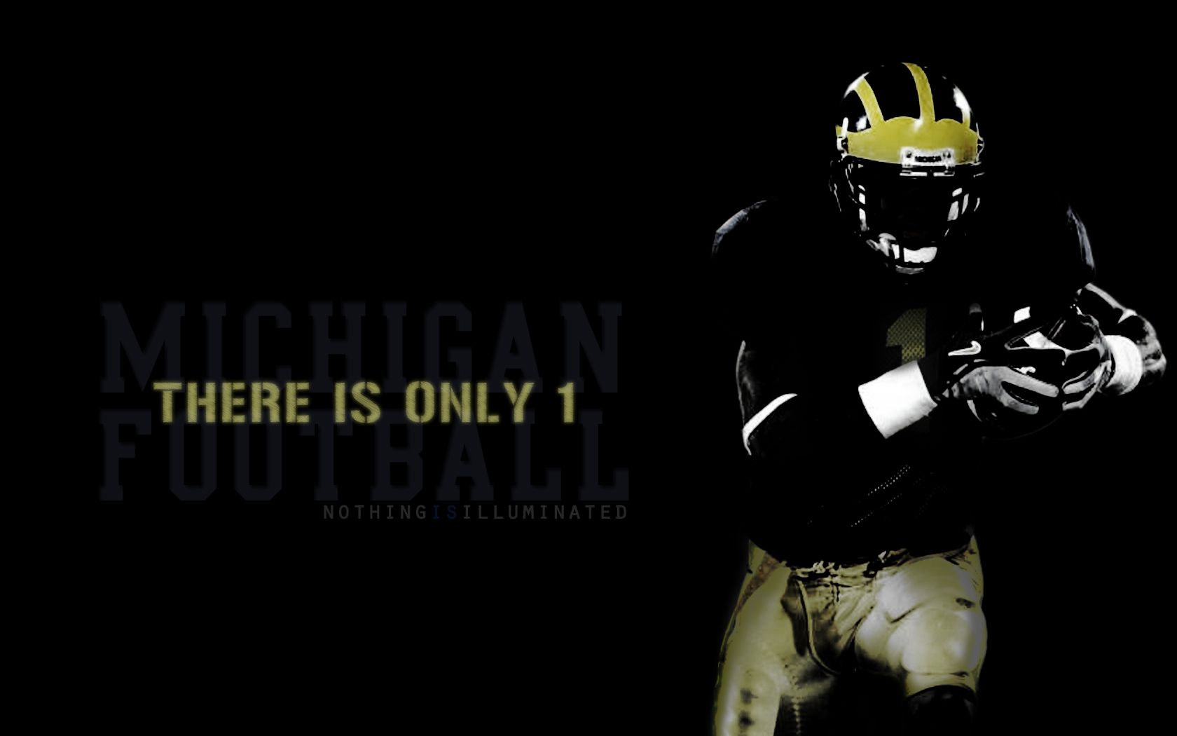 Giocatore football americano Michigan, 1680x1050 HD, PC