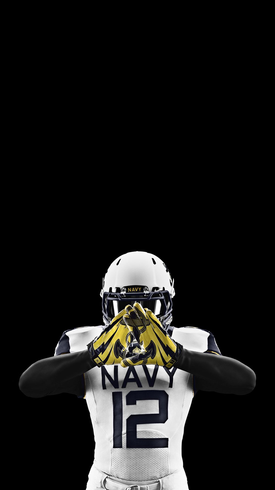 Casco football americano Navy, 1080x1920 Verticale, Mobile