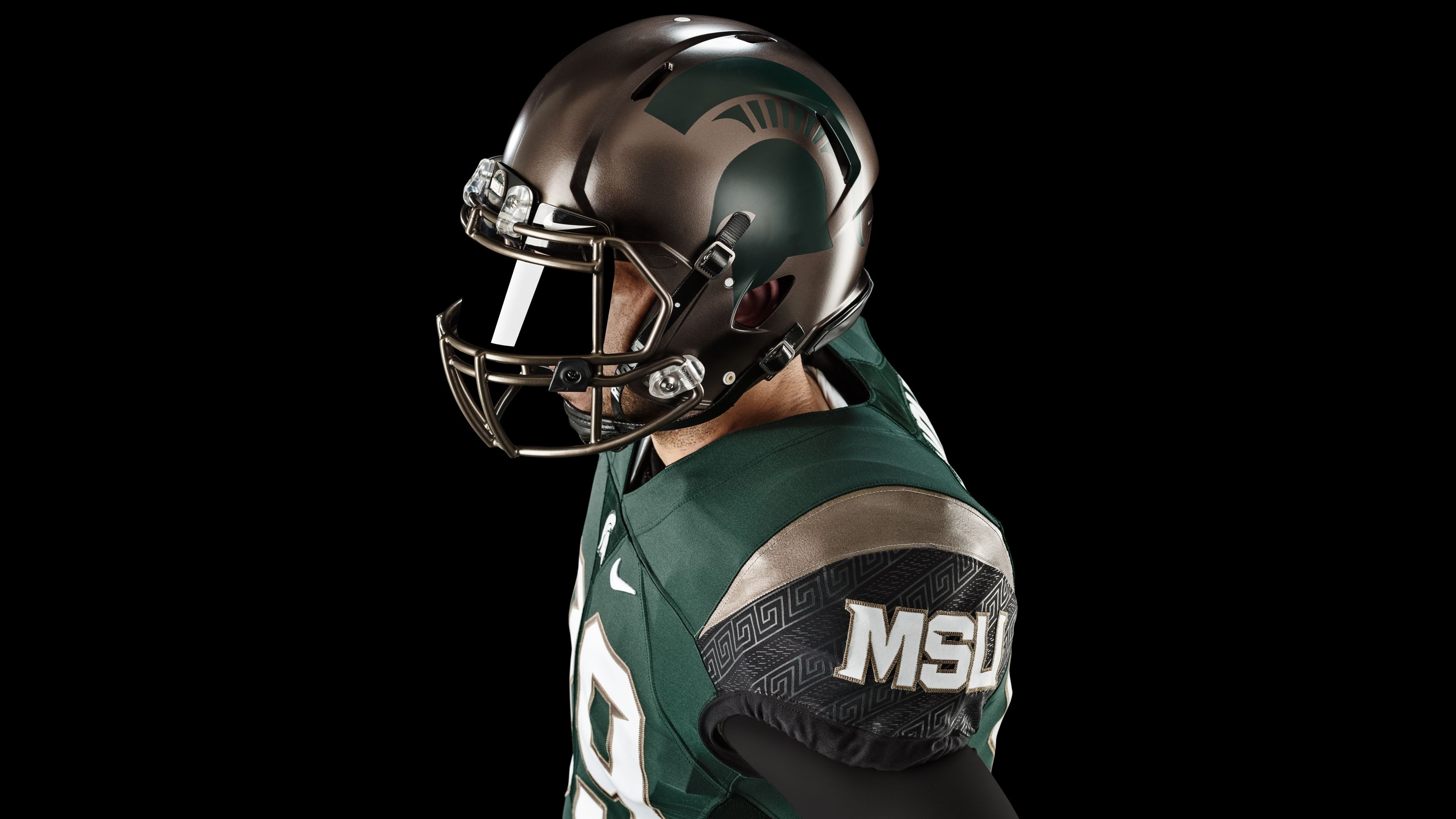 Casco football americano MSU Nike, 3200x1800 2K, PC