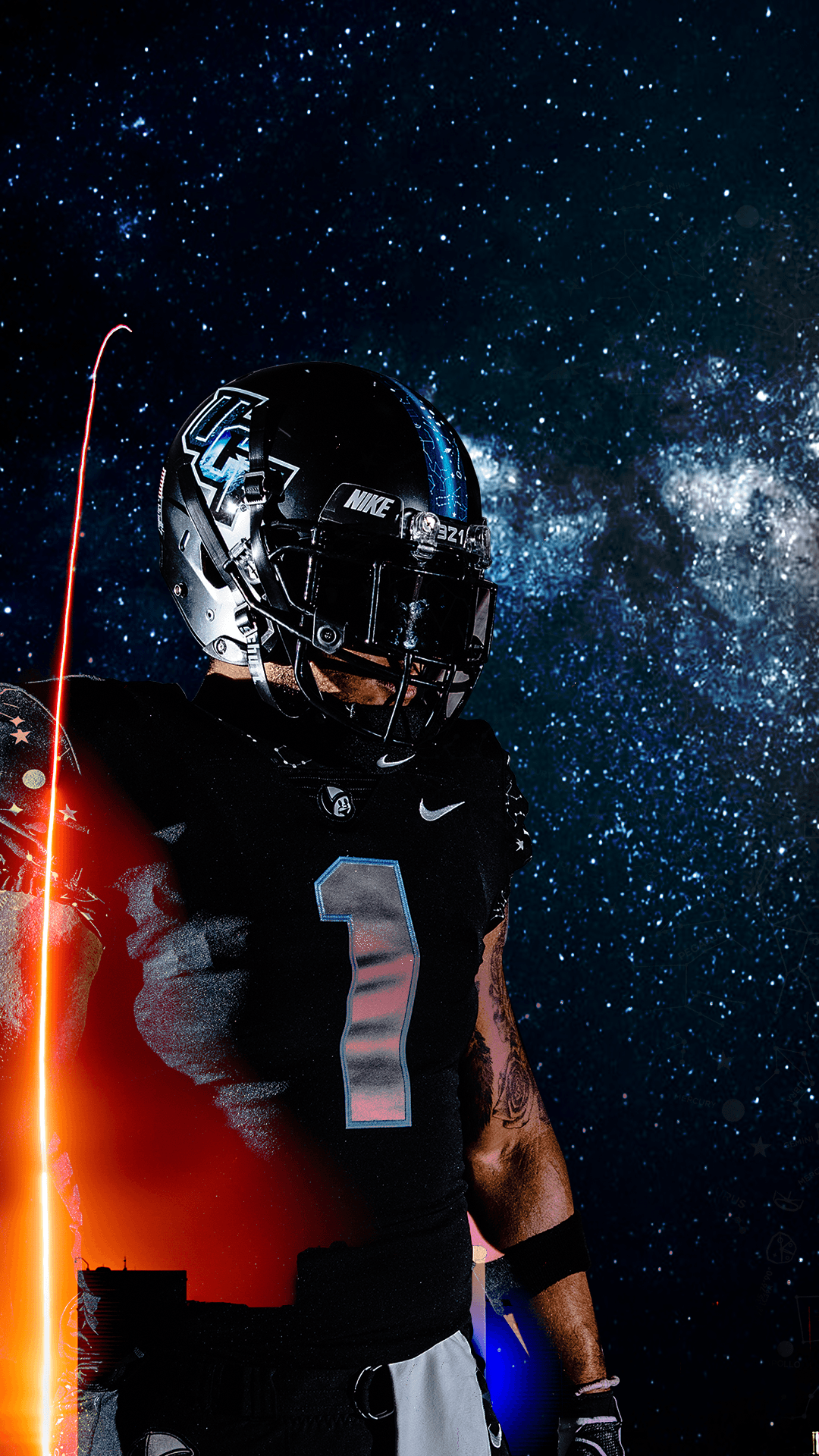 Giocatore football americano UCF Knights, 1080x1920 Full HD Verticale, iPhone