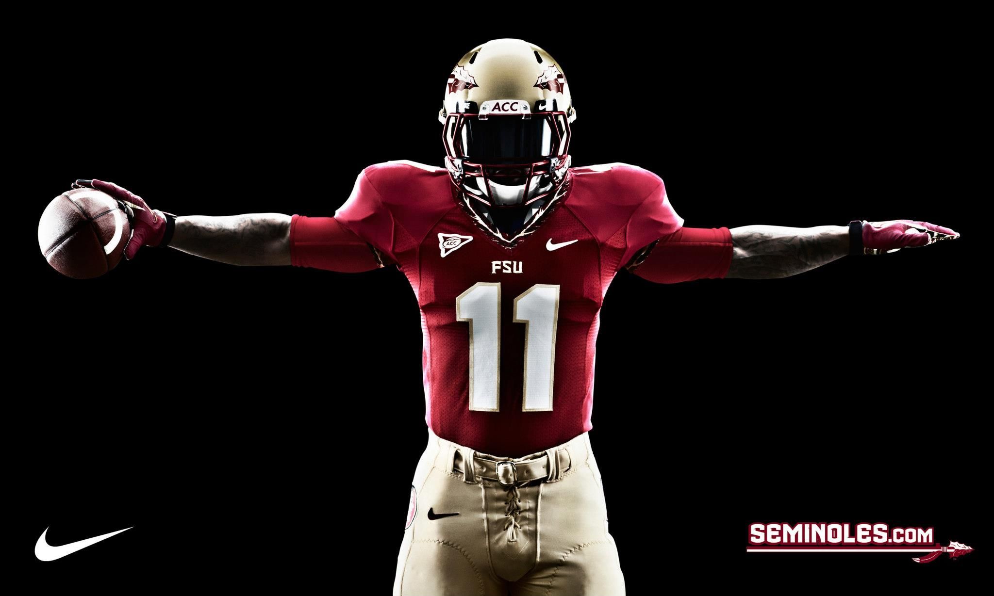 Giocatore football americano FSU Nike, 2048x1229 2K, Laptop