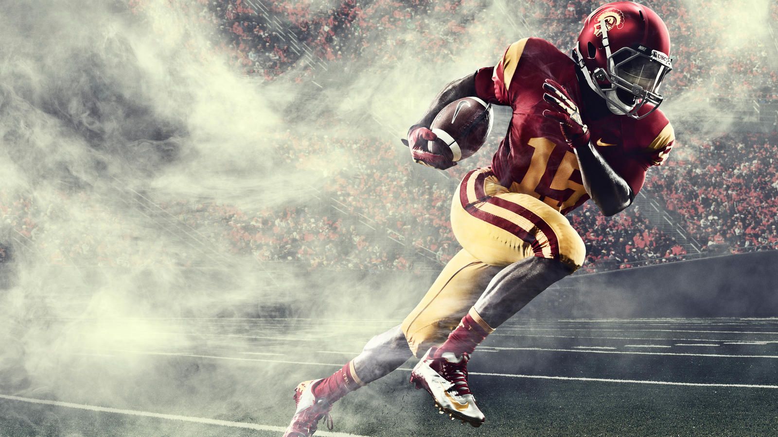 Giocatore football americano Nike, 1600x900 HD Ready, Desktop