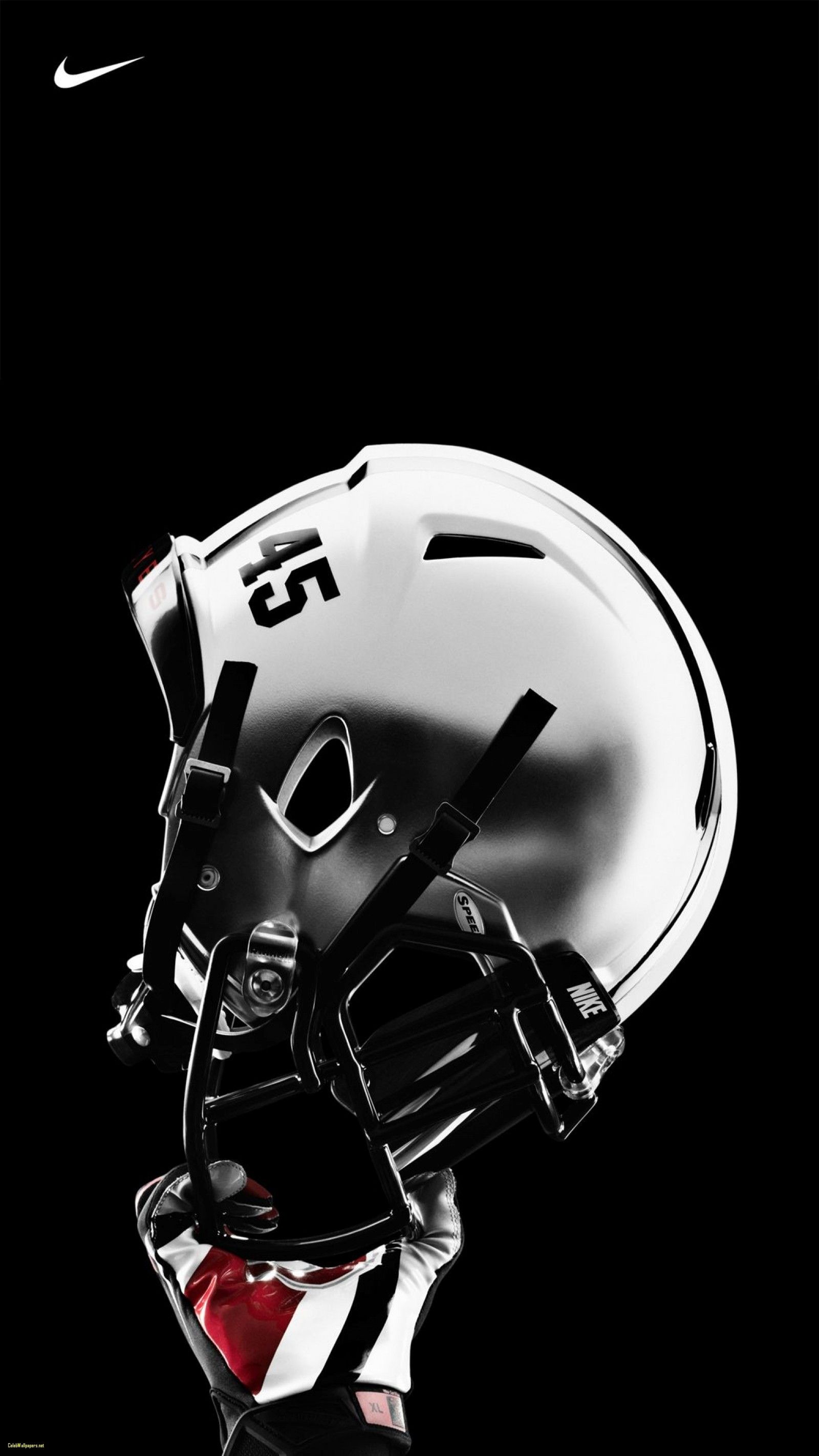 Casco football americano nero, 1600x2844 Full HD Verticale, Smartphone