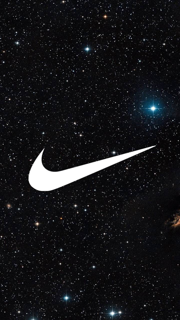 Logo Nike su sfondo spaziale, swoosh, 720x1280 Full HD Verticale, Smartphone
