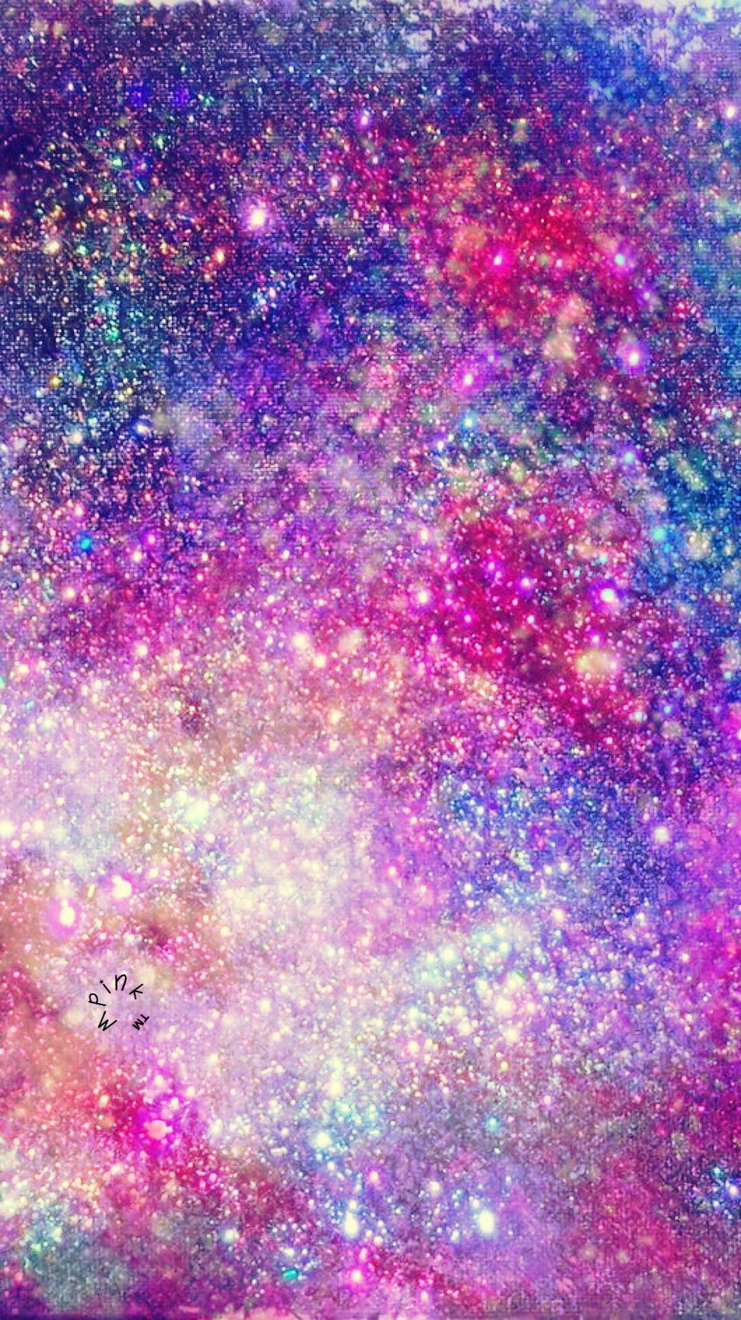 Glitter galassia viola rosa, 1079x1920 Full HD Verticale, iPhone